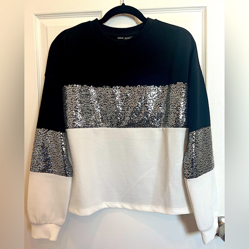 NWOT SHEIN Sequin Shirt